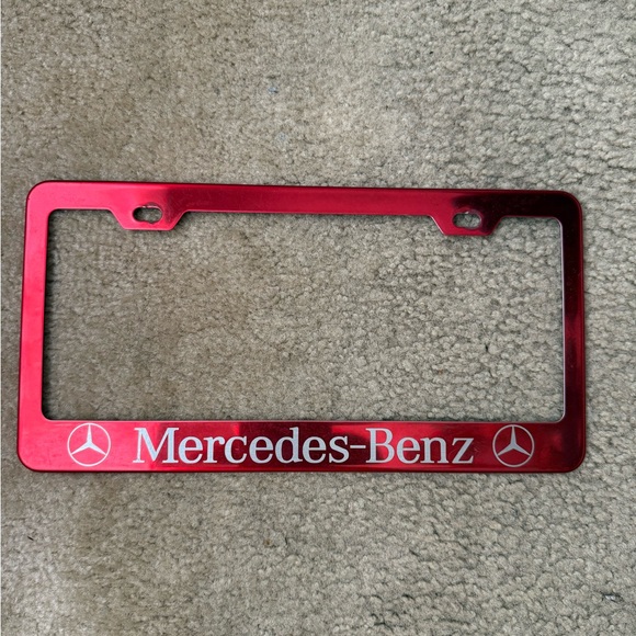 Mercedes-Benz Red License Plate Frame - Picture 2 of 3